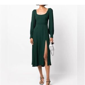 Reformation Alessi puff sleeve midi dress